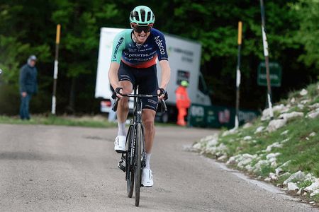 Decathlon CMA CGM Team Austrian rider Felix Gall rides during the 7th stage of the Giro d'Italia 2026 - Tour of Italy cycling race between Formia and Blockhaus, Italy, on May 15, 2026. (Photo by Luca Bettini / AFP via Getty Images)