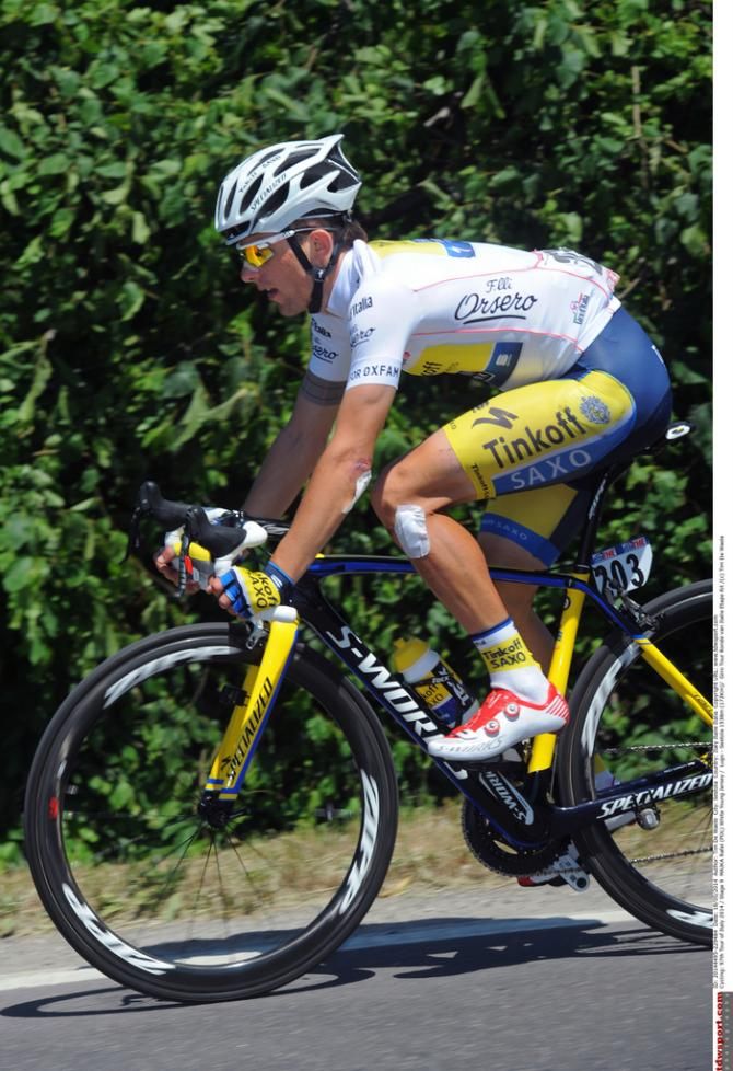 Rafal Makja (Tinkoff-Saxo) in the maglia bianco