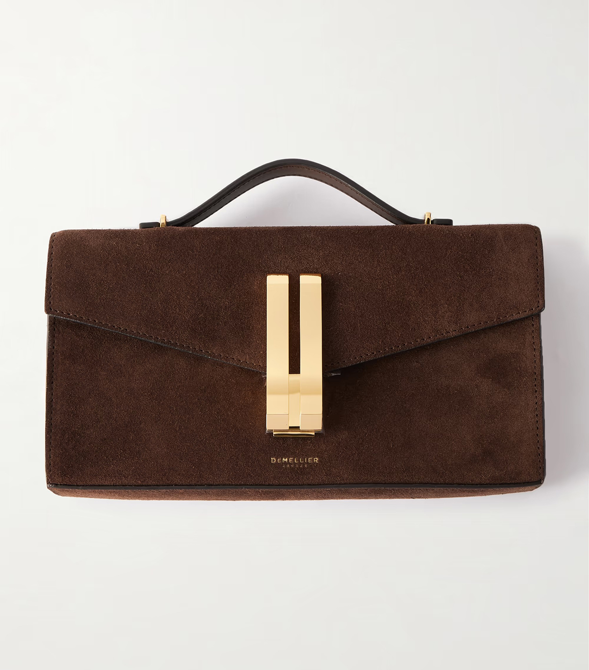 brown Demillier clutch bag