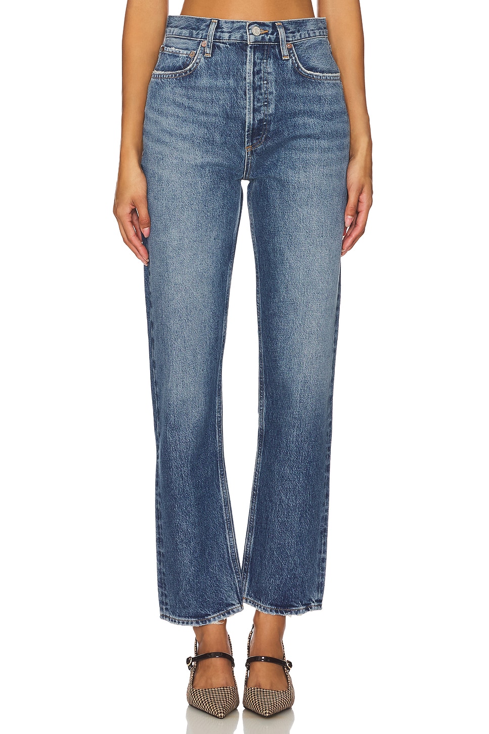 90s Pinch Waist High Rise Straight Jeans