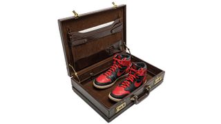 Trainers in a briefcase