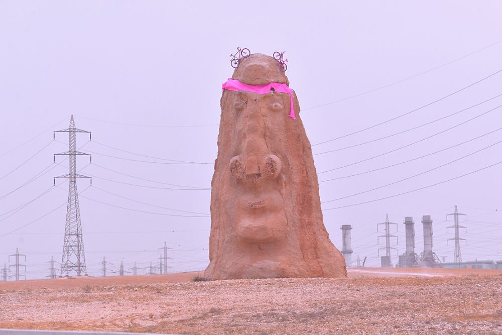 Sand sculpture, stage 3 Giro d'Italia
