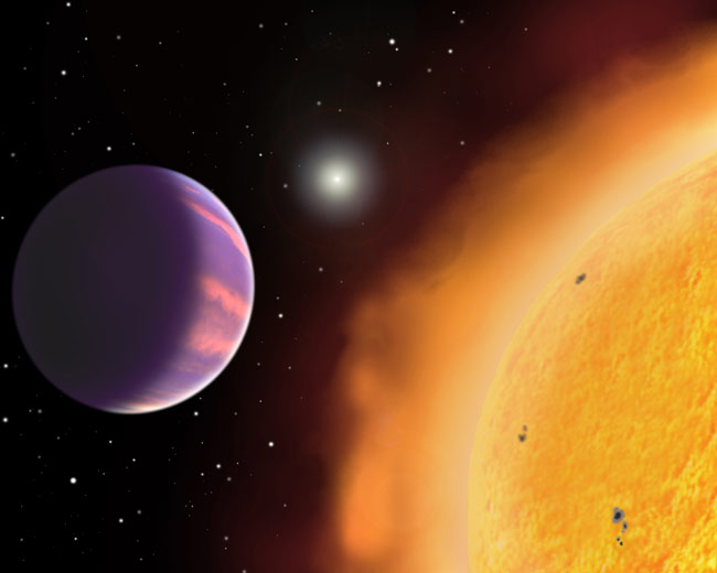 This planet is lighter than a ball of cork and is one of the puffiest alien planets.