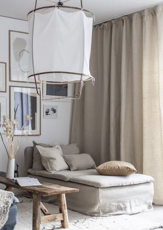 Ikea furniture hack linen grey chaise longue by myscandinavianhome