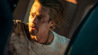 Brad Pitt as Ladybug in Bullet Train
