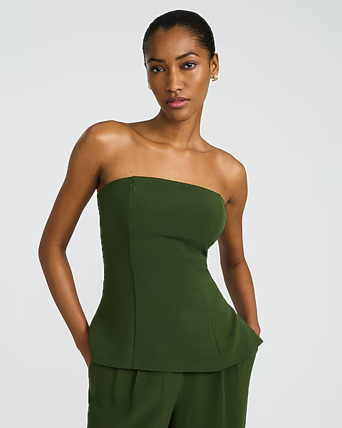 Express, Signature Crepe Tailored Tube Top