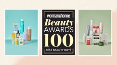 two images of award-winning products as well as the logo for the beauty awards 2024