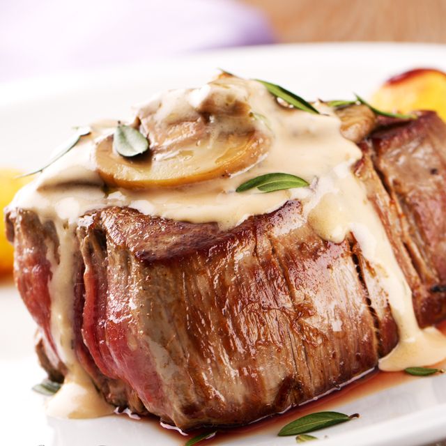 Steak with Stilton, Mushroom and Marsala Sauce | Dinner Recipes | Woman ...
