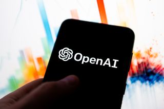 OpenAI and ChatGPT logos displayed on a smartphone