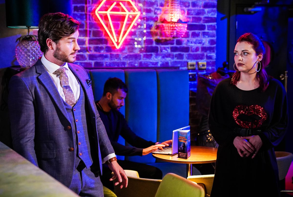 Gray Atkins and Whitney Dean in Ruby&#039;s in EastEnders