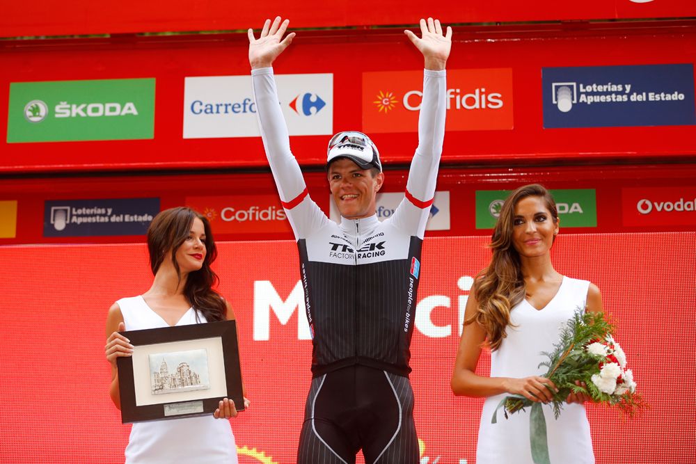 Jasper Stuyven (Trek Factory Racing) on the podium