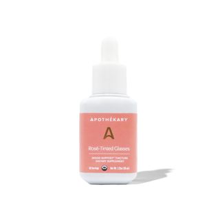 Apotheke, Roséfarbenes Glas