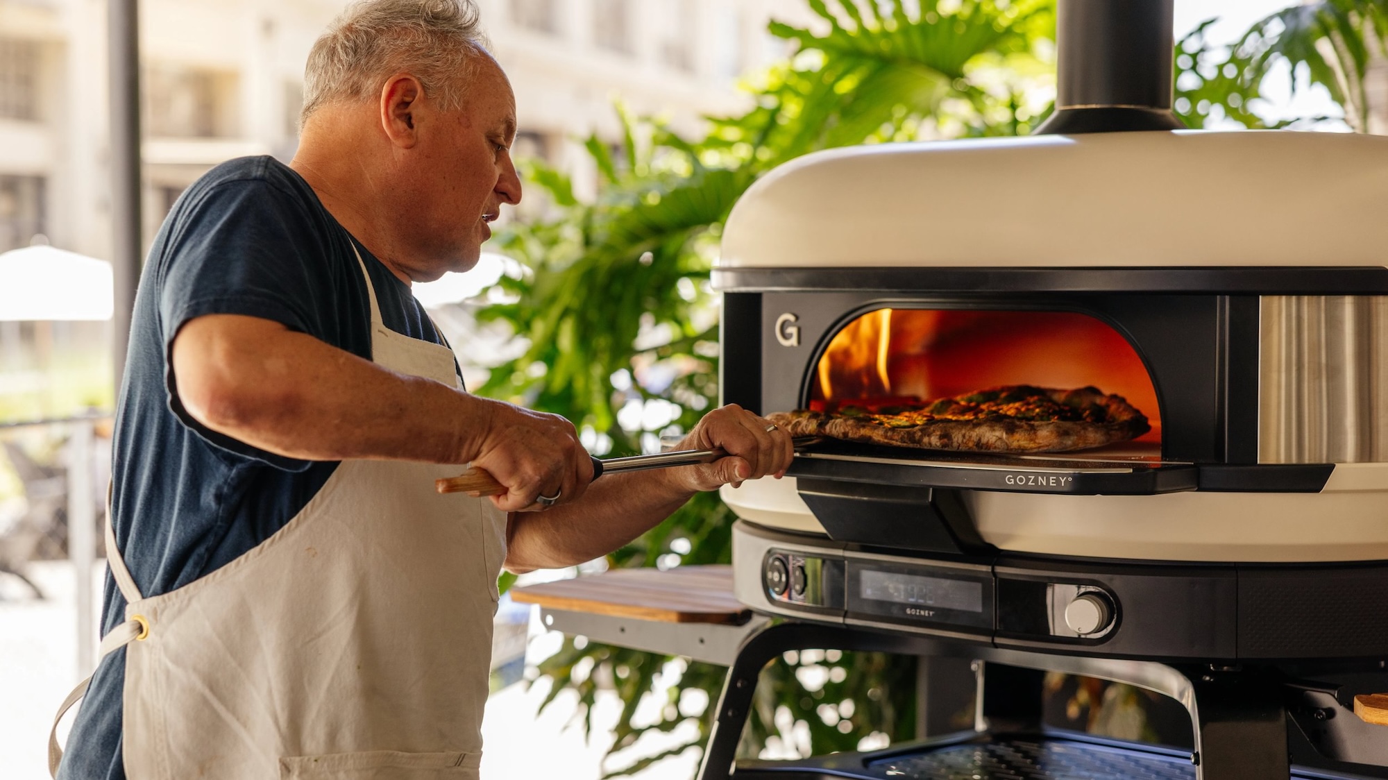 Gozney Dome 2 with Chris Bianco making a pizza