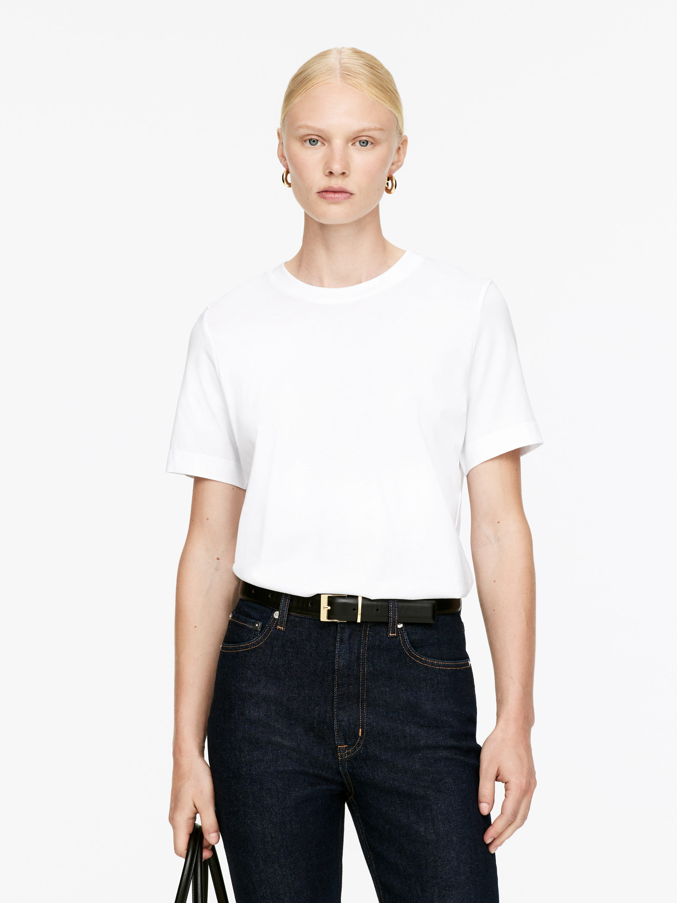 Lily Signature T-Shirt 
 White 
 Women 
 Arket Gb