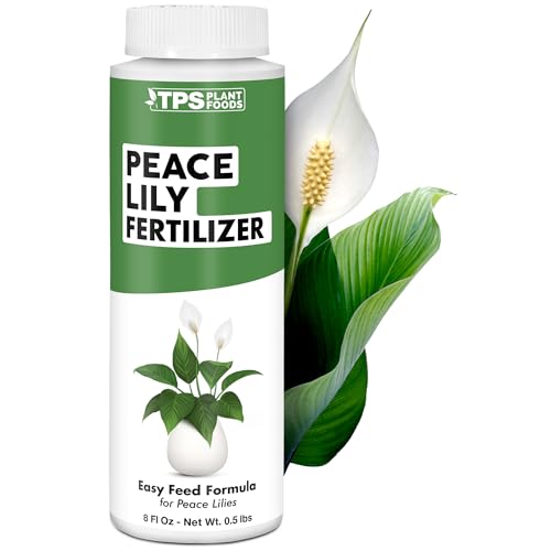 Peace Lily Fertilizer &amp;ndash; Liquid Plant Food for More Blooms, Deep Green Leaves &amp;amp; Healthy Root Development, 8 Oz