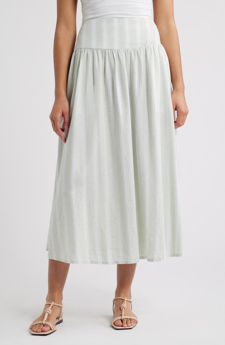 Linen Blend Skirt