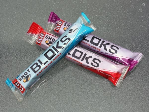 Last year's Cola-flavored Clif Shot Bloks have been replaced with Tropical Punch but still retains the same caffeine content as before.