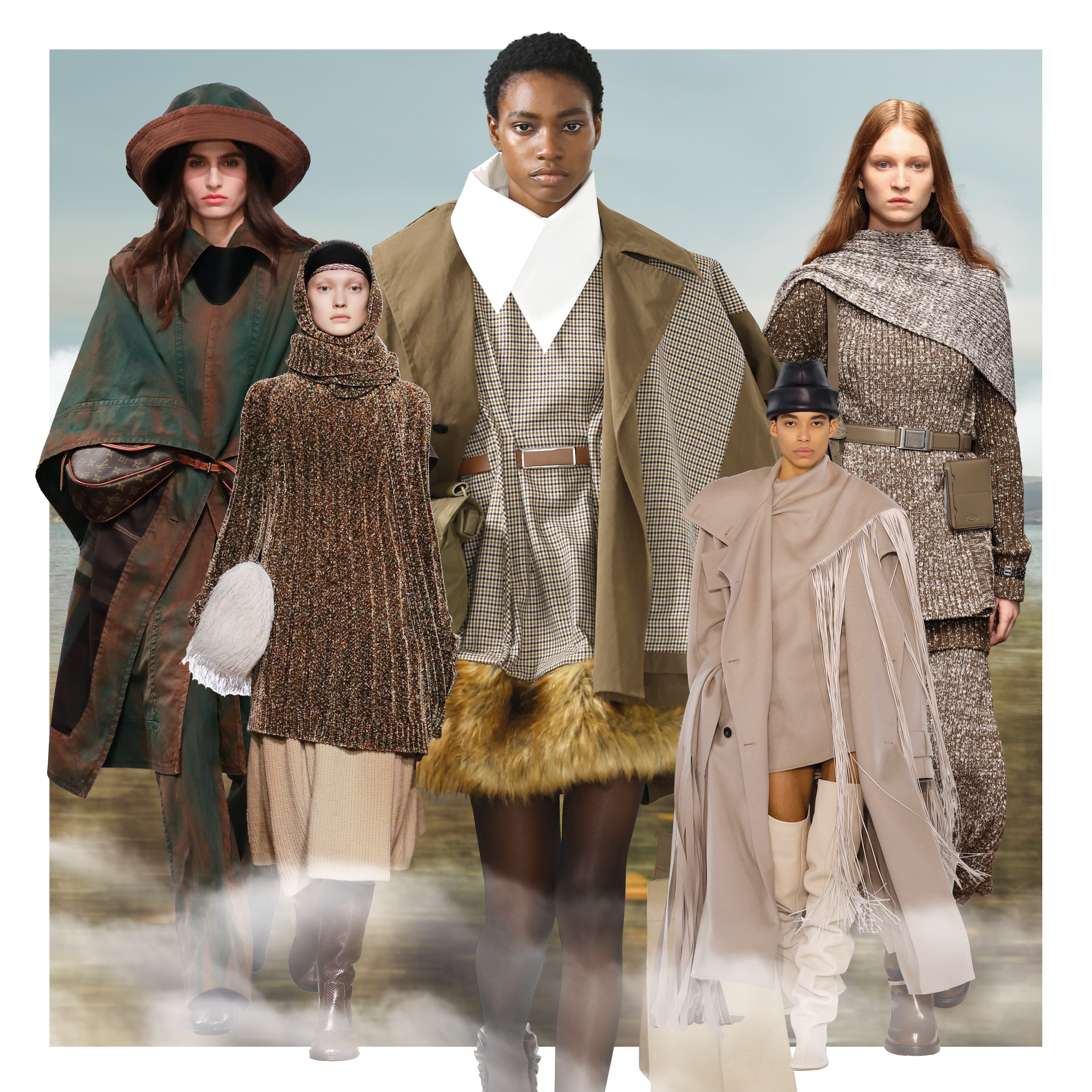 heritage prints trend collage