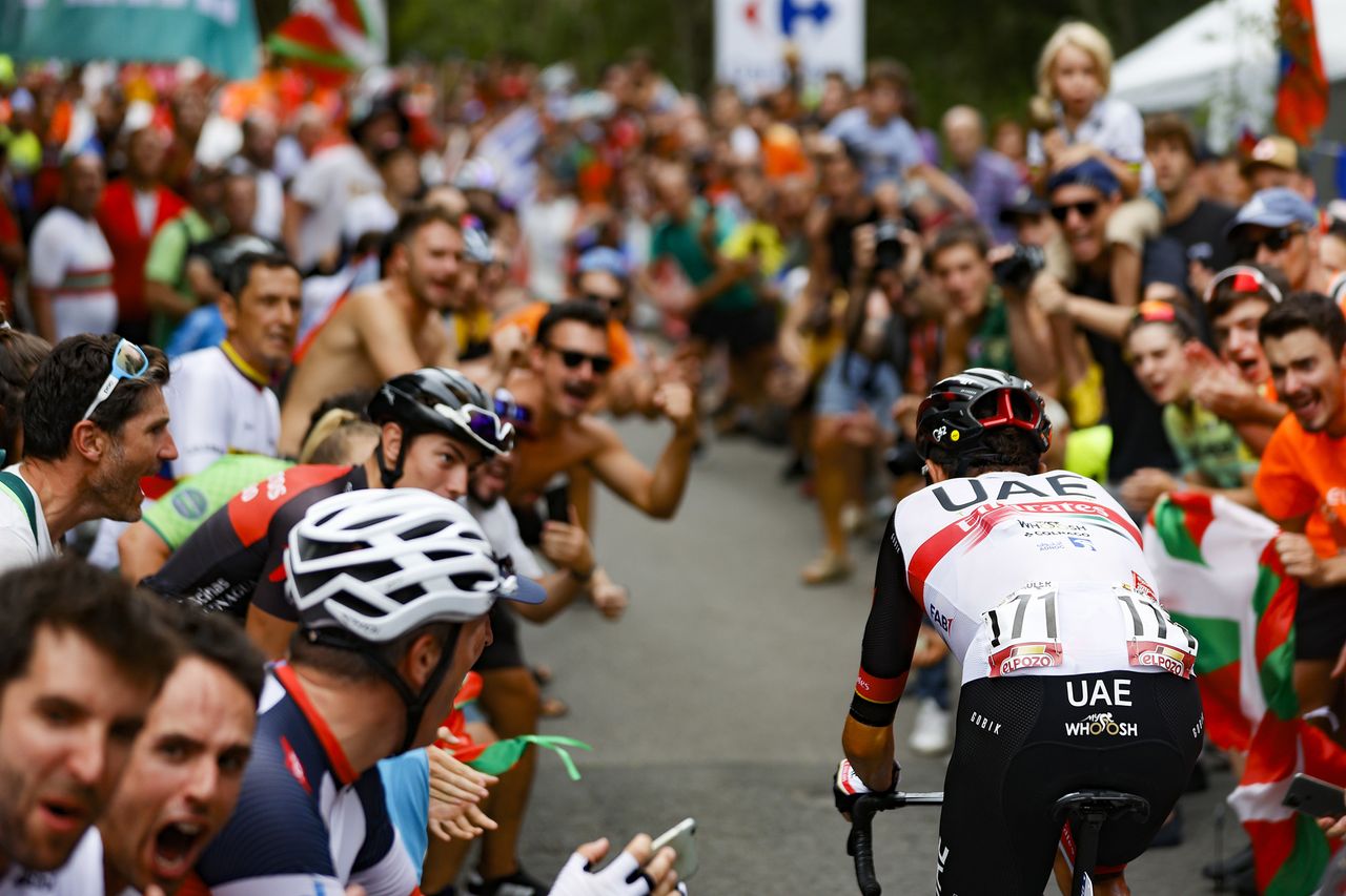 Vuelta Espana 2022 - 77th edition - 5th stage - Irun - Bilbao 187,2 km - 24/08/2022 - Marc Soler (ESP - UAE Team Emirates) - photo Luis Angel Gomez/SprintCyclingAgency&Acirc;&copy;2022