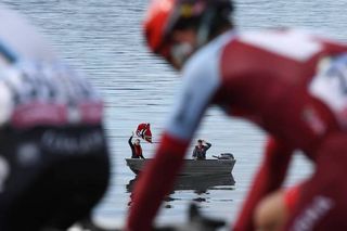 Spectators watched stage 3 of the 2018 Arctic Tour of Norway any way they could