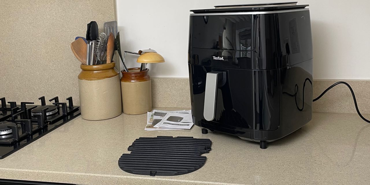 Image of Tefal air fryer during testing at home