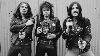 Motorhead classic trio line-up: Fast Eddie Clarke, Philthy Animal Taylor, Lemmy