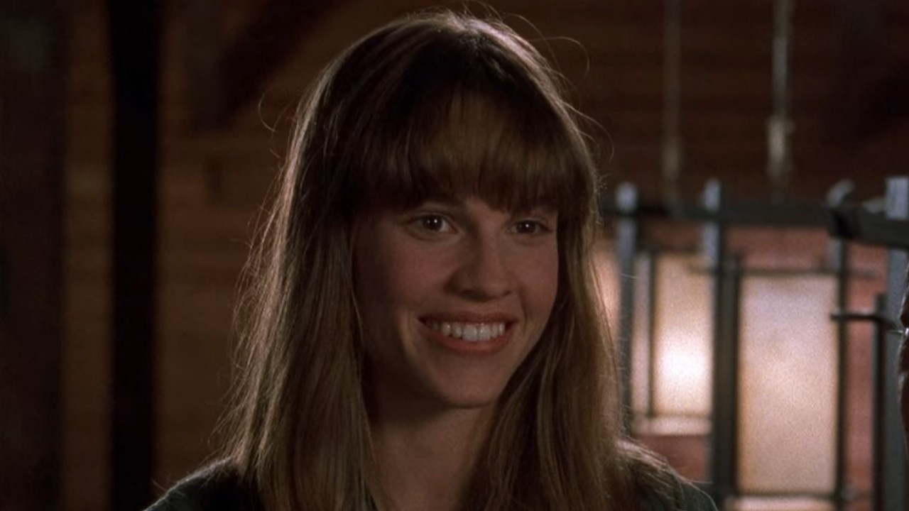 Hilary Swank as Julie Pierce in The Next Karate Kid