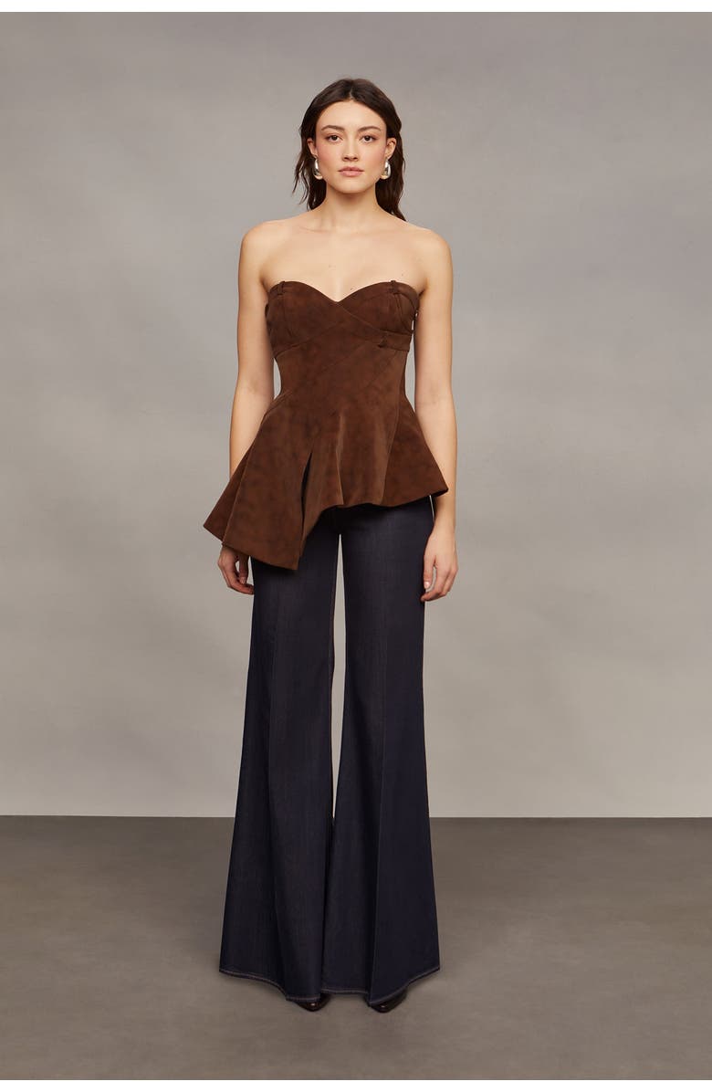 Augusta Bustier Peplum Top