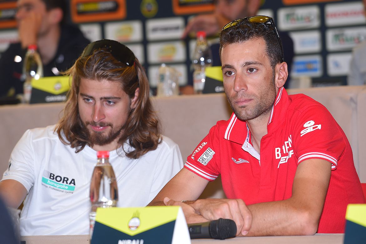 Peter Sagan and Vincenzo Nibali