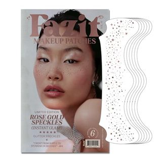 Fazit Makeup Patches - Rose Gold - Face Glitter Makeup Speckles - Glow Up Makeup Patches - Face Glitter Speckles Patches - Cute Glitter Makeup Accessories for Women - Cosmetic Glitter for Face