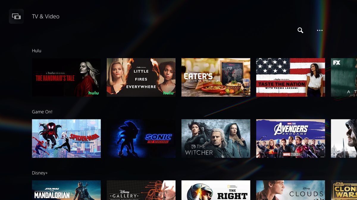 PS5 Media UI