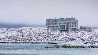 Fogo Island Inn exterior off the coast of Newfoundland, Canada