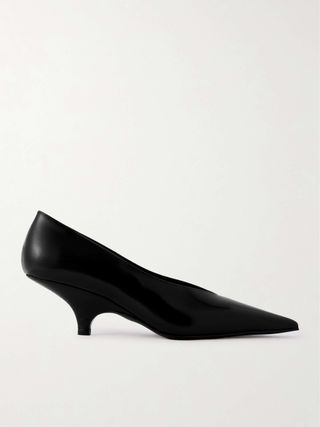 The Wedge Leather Pumps