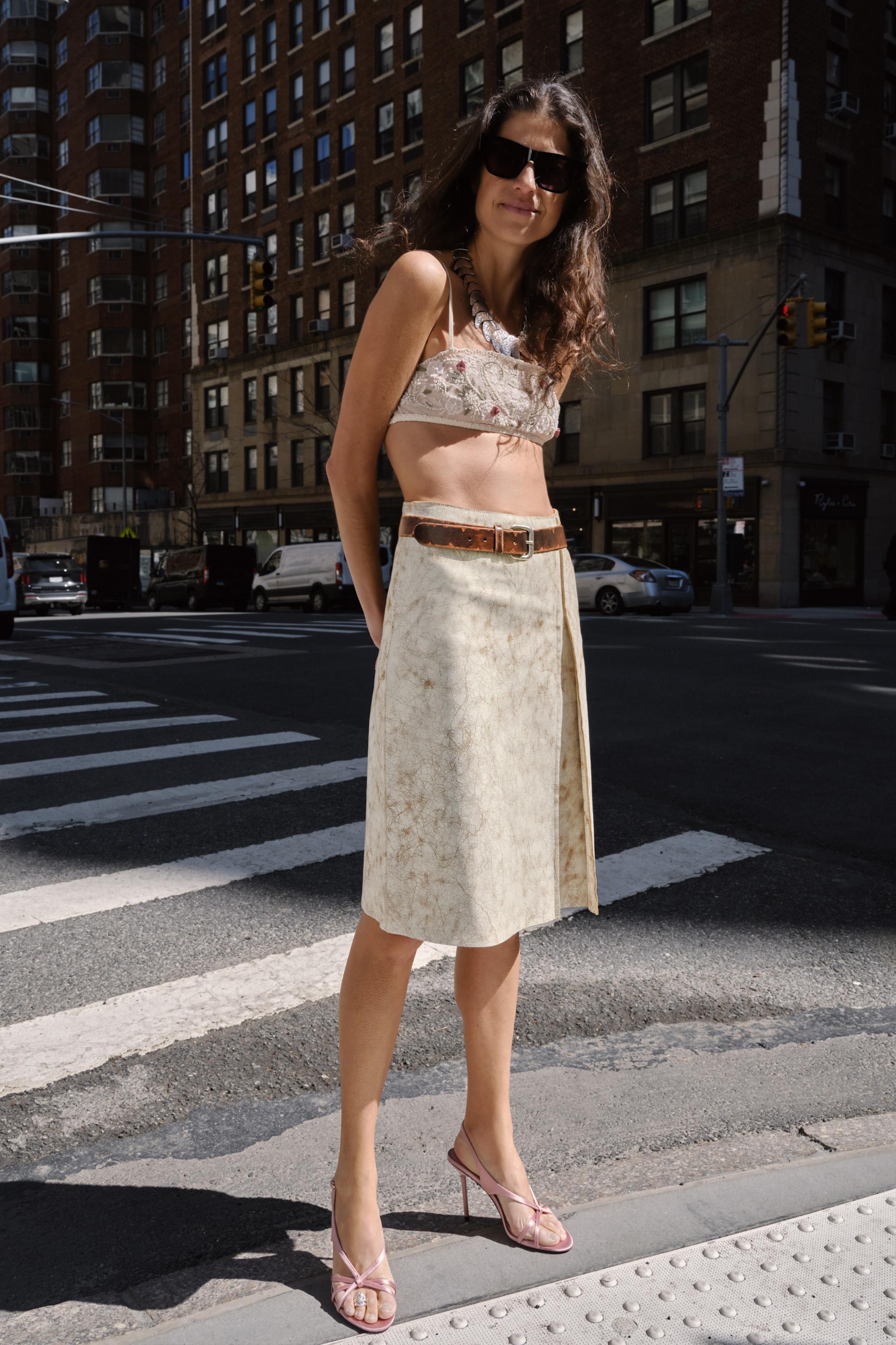 Zw Collection Limited Edition Leather Skirt