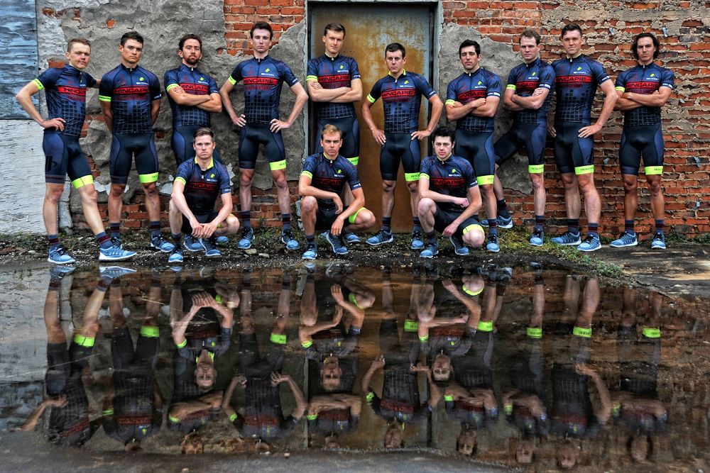 The 2015 Hincapie Racing Team.