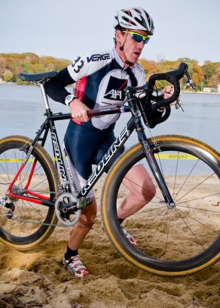 John Minturn (AXA Equitable) has little time to enjoy the scenic view behind him.