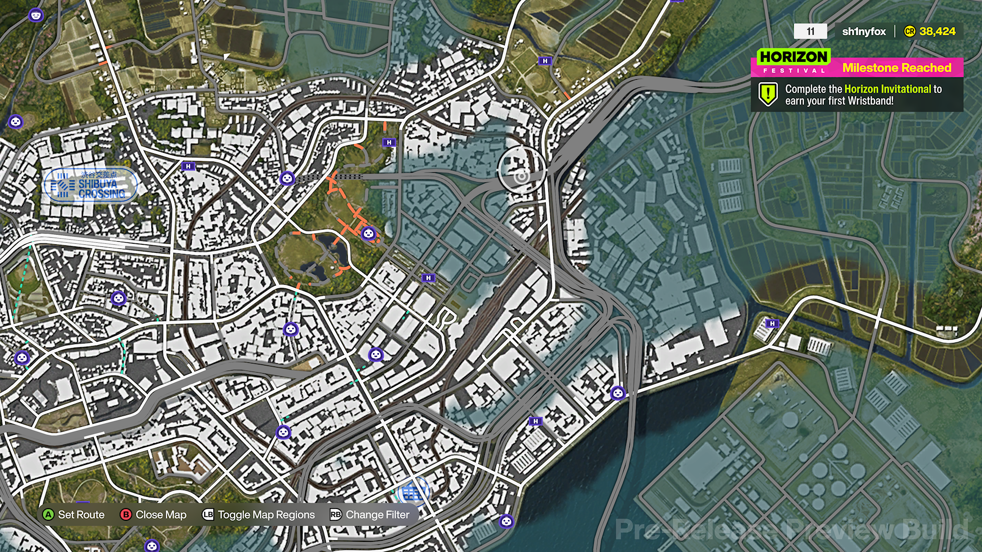 Screenshots of the Forza Horizon 6 detailing the Tokyo City portion of the map. 