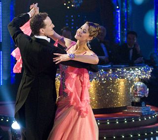 ...but Lisa Snowdon and Brendan Cole's foxtrot scored full marks from the judges
