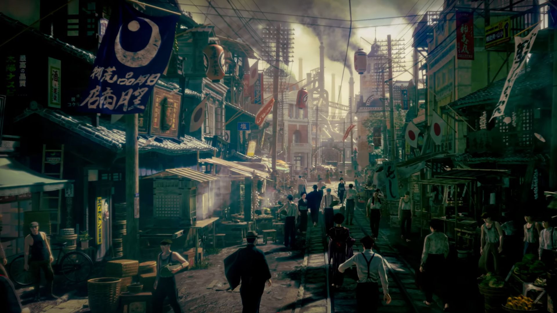A shot of Japan in the 1910s during the trailer for Stranger Than Heaven.