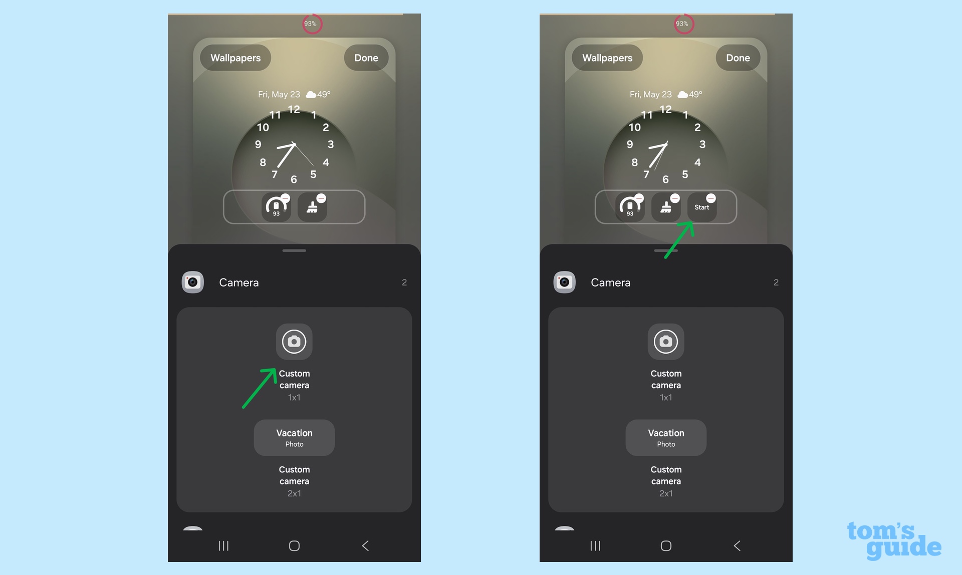including more lock screen widgets on the s25