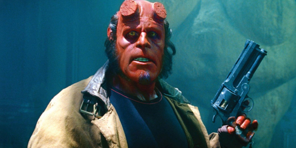 Hellboy with his gun