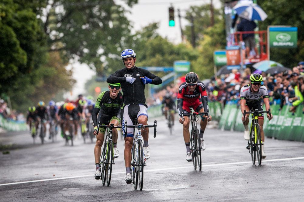 Kiel Reijnen (UnitedHealthcare) crosses the line for the win.
