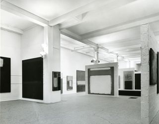 Installation view of Mark Rothko's exhibition at Whitechapel Gallery, 1961