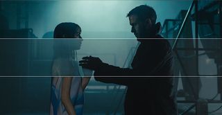 Plate photography of Ana de Armas and Ryan Gosling from Blade Runner 2049