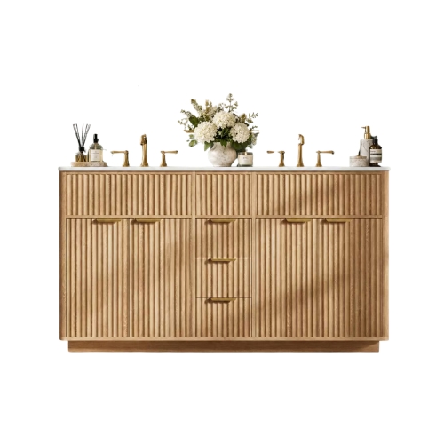 Target, AMERLIFE Double Sink Vanity with Fluted Design
