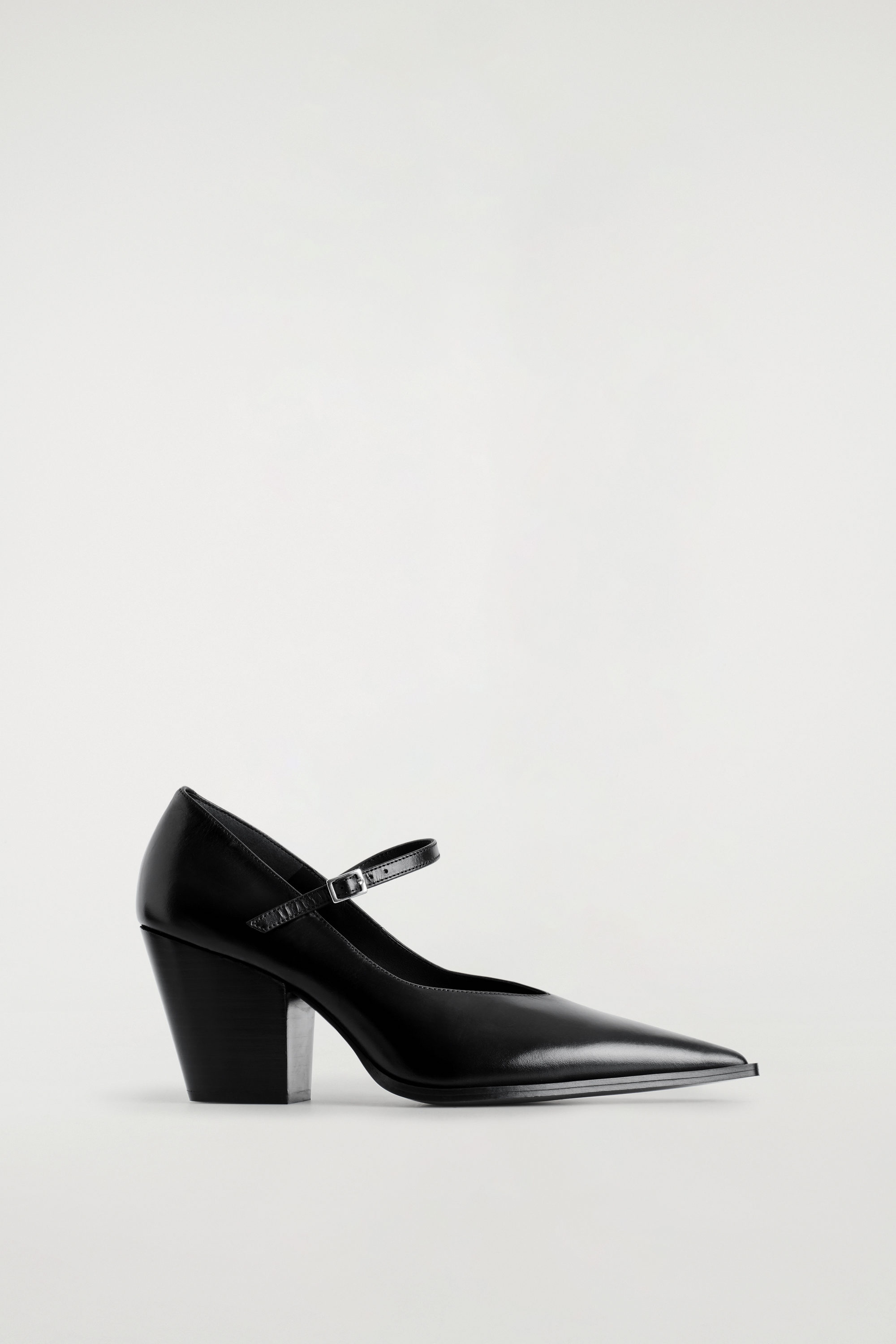 Leather Heeled Mary Jane Shoes