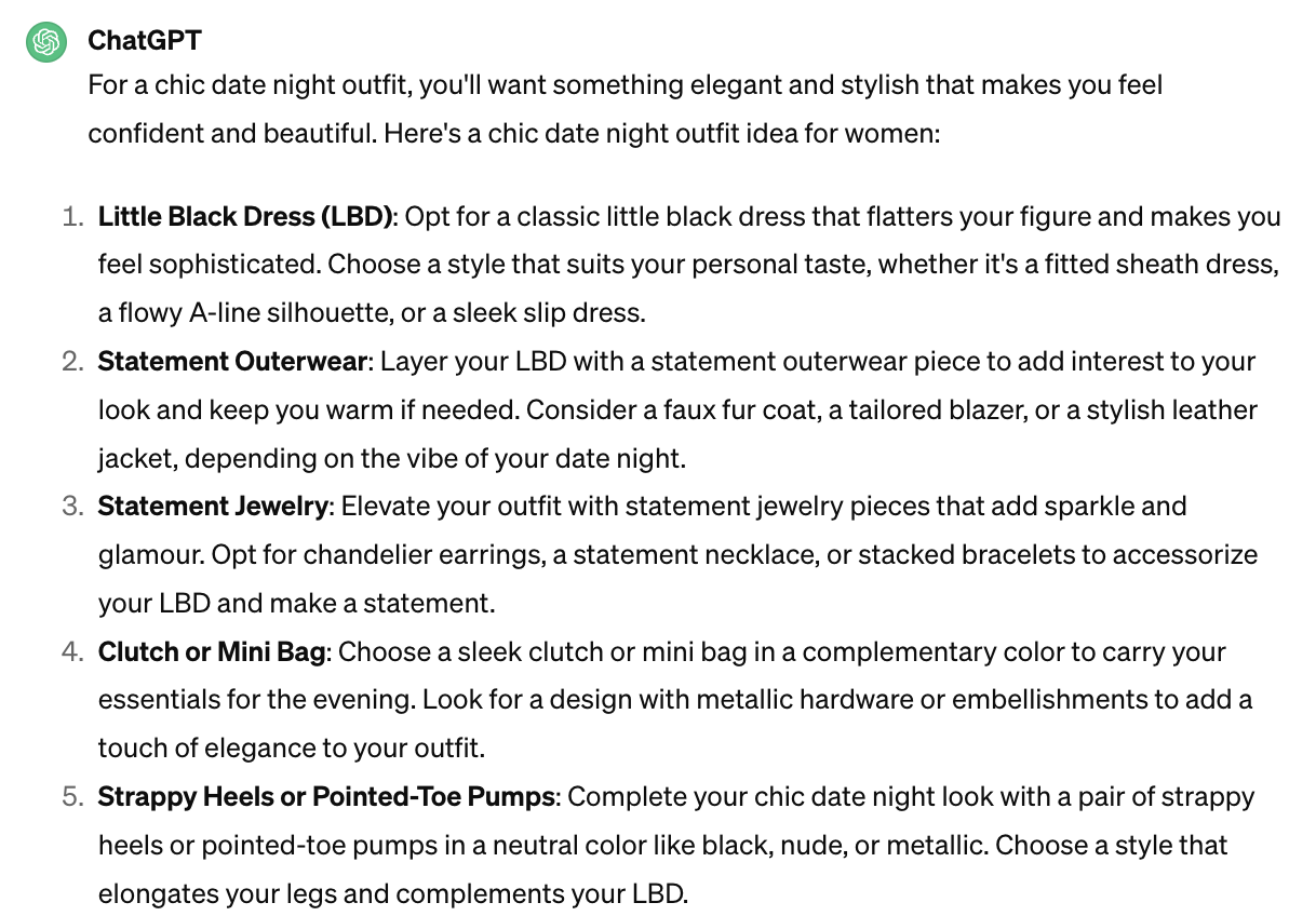 missing-image لقد طلبت من الذكاء الاصطناعي ابتكار 6 أزياء أنيقة، وإليكم النتائج