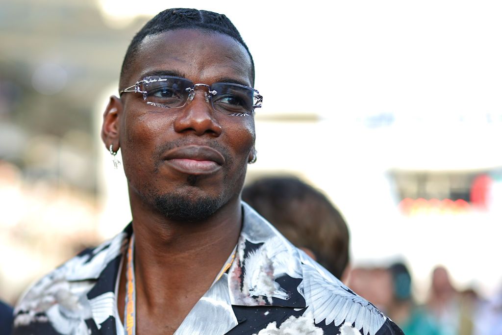 Paul Pogba on the grid during the F1 Grand Prix of Abu Dhabi at Yas Marina Circuit on November 26, 2023 in Abu Dhabi, United Arab Emirates.