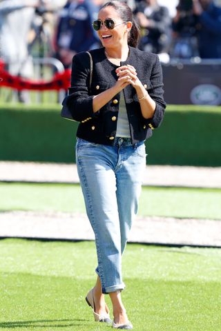 Meghan, Duchess of Sussex attends the Land Rover Driving Challenge during the 2022 Invictus Games at Zuiderpark on April 16, 2022 in The Hagu