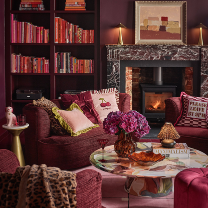 George Home 'Luxe Remix' collection in cosy pink living room